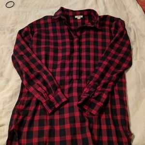 Plaid tunic